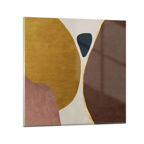 Quadro em vidro - Abstração – um lugar no espaço - 30x30 cm