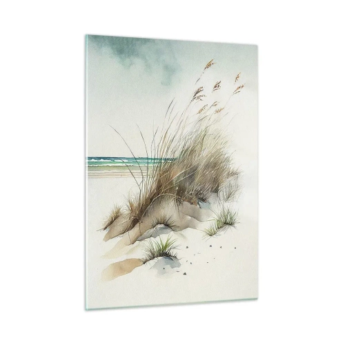 Quadro em vidro - Coberto de areia - 50x70 cm