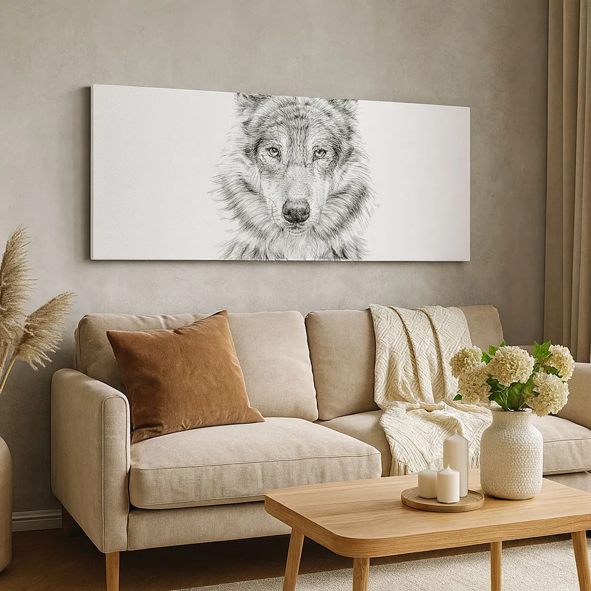 Quadro em tela - Um líder nato - 100x40 cm