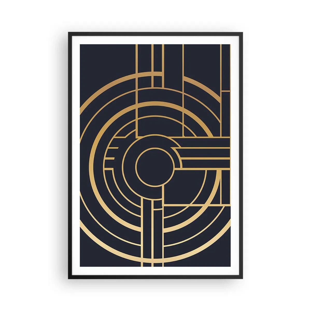 Pôster com moldura preta - Rotação das coisas - 70x100 cm