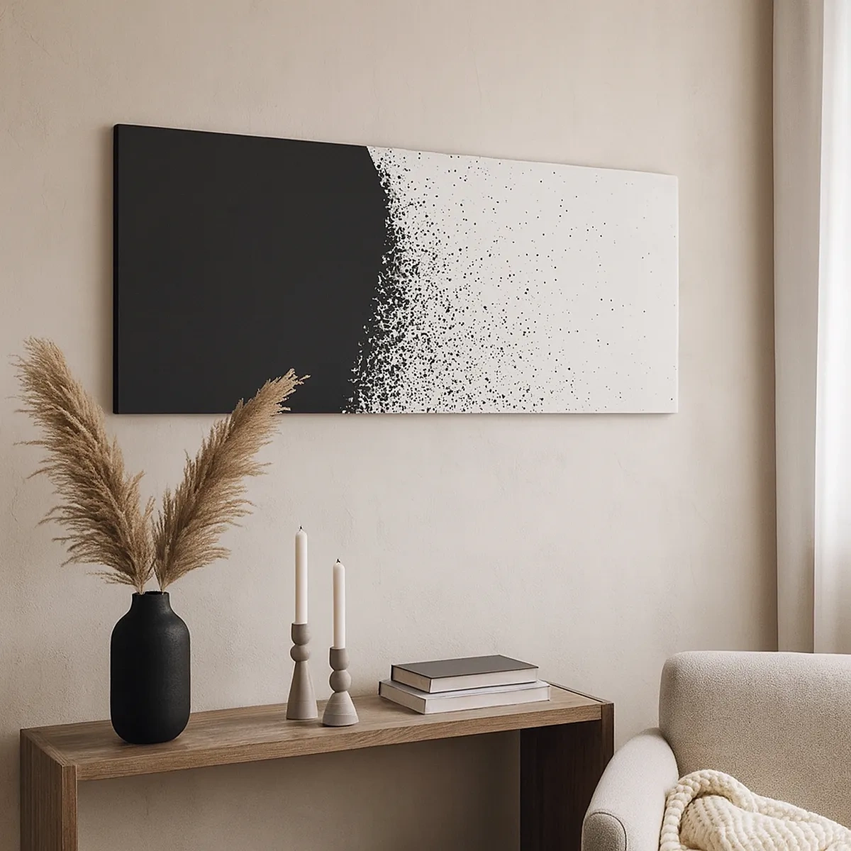 Quadro em tela - Movimento das moléculas - 30x30 cm