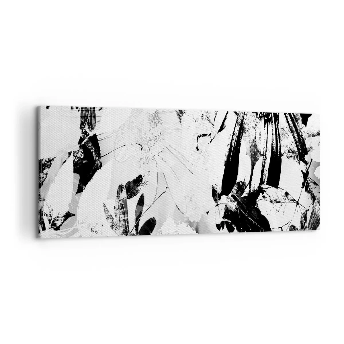 Quadro em tela - Outono a preto e branco - 120x50 cm