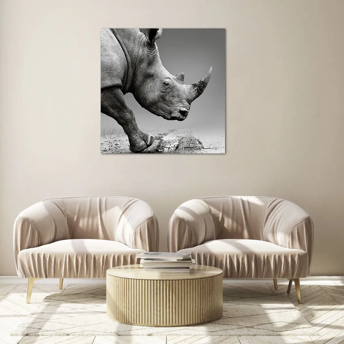 Quadro em vidro - Força imparável - 70x70 cm