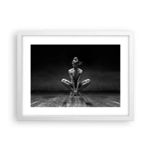 Pôster em moldura branca - A energia da dança - 40x30 cm