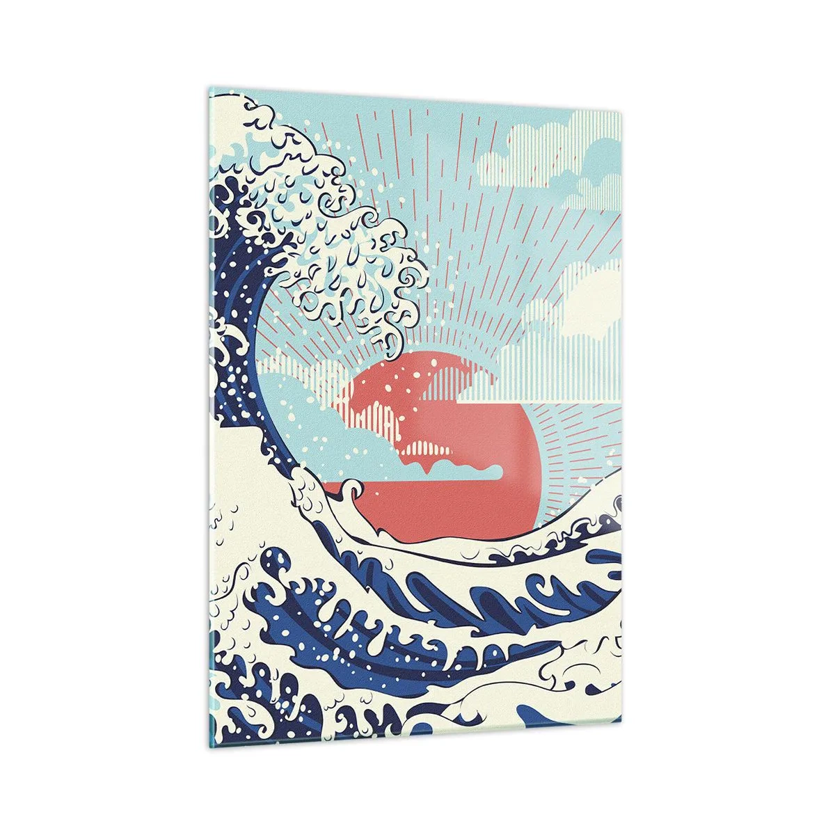 Quadro em vidro - Das inspirações japonesas - 50x70 cm