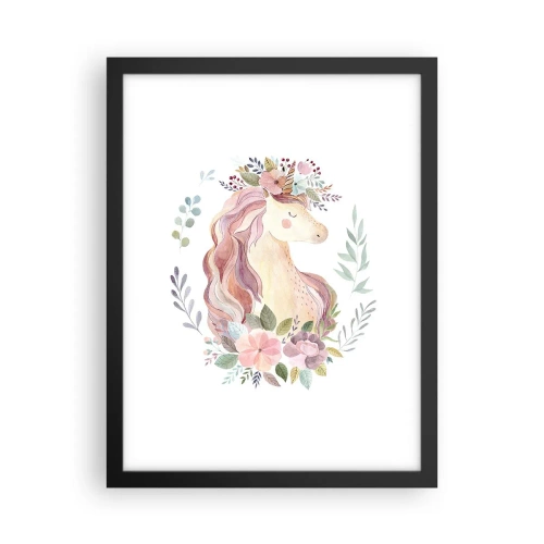 Pôster com moldura preta - Um convite ao mundo dos contos de fadas - 30x40 cm