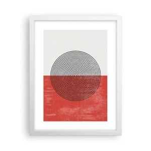 Pôster em moldura branca - Direto ao ponto - 30x40 cm