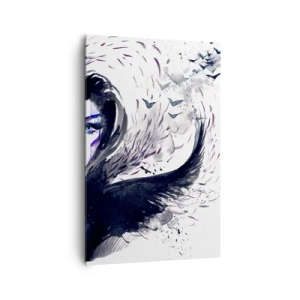 Quadro em tela - Demoníaca e linda - 80x120 cm