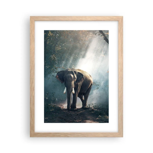 Pôster com moldura de carvalho claro - Um passeio descontraído - 30x40 cm