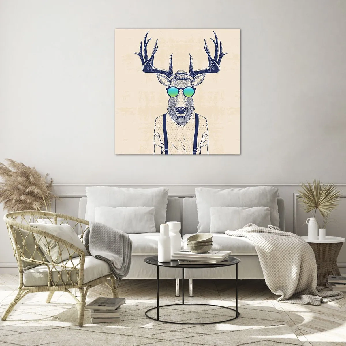 Quadro em vidro - E quem esperavas? - 70x70 cm