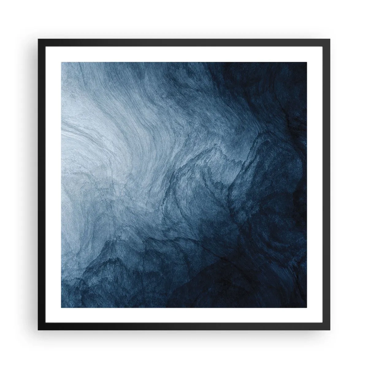 Pôster com moldura preta - Nas profundezas - 60x60 cm