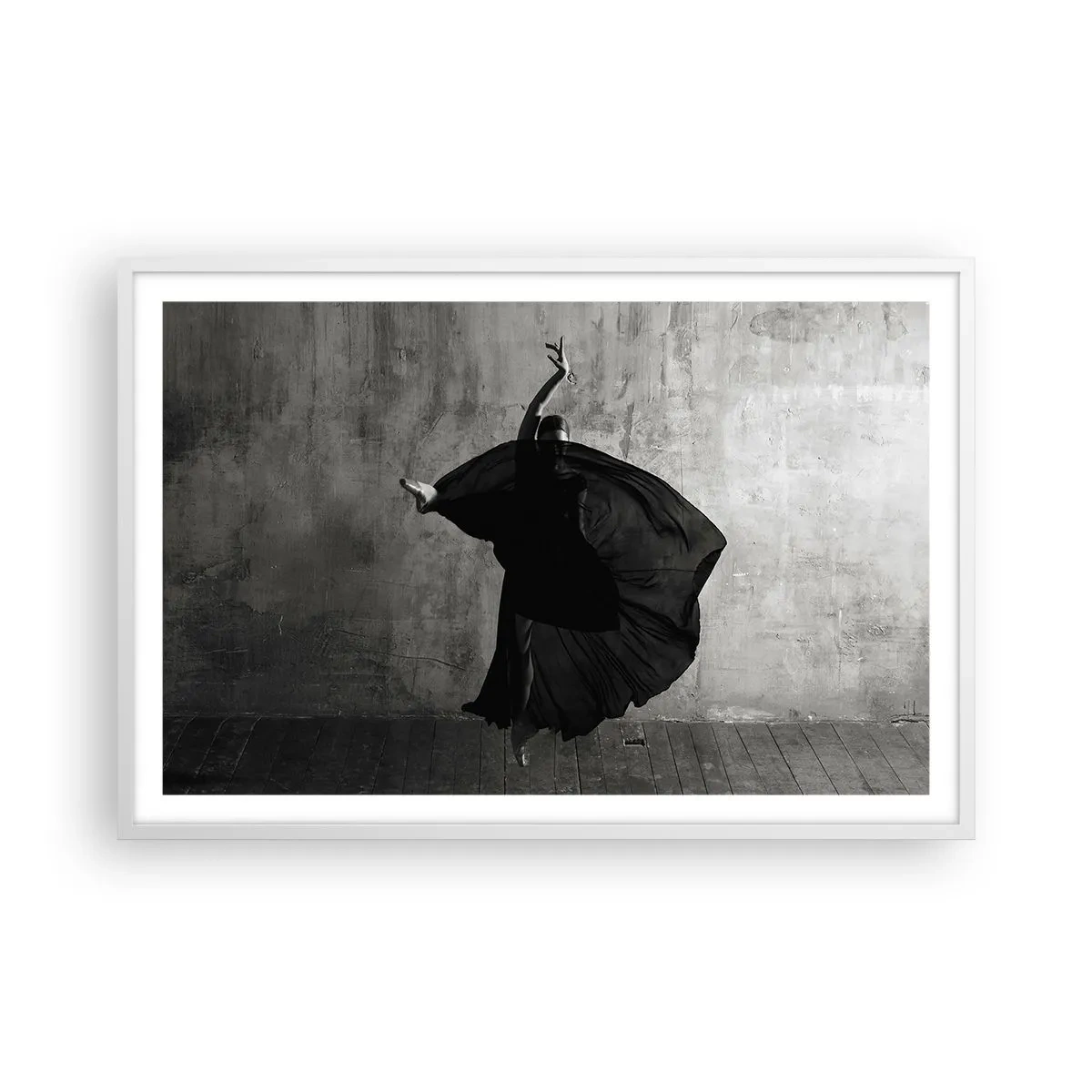 Pôster em moldura branca - Cheio de paixão - 91x61 cm