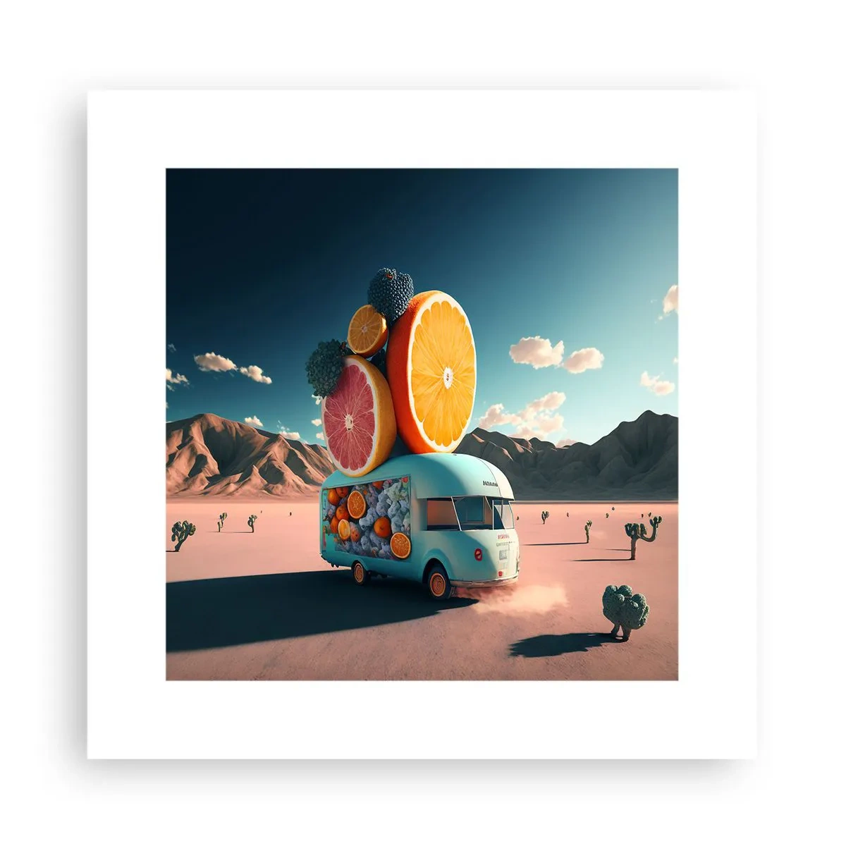 Pôster - O sabor das férias - 30x30 cm