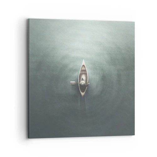 Quadro em tela - Através do lago da lua - 70x70 cm