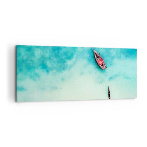 Quadro em tela - As praias de Zanzibar - 100x40 cm