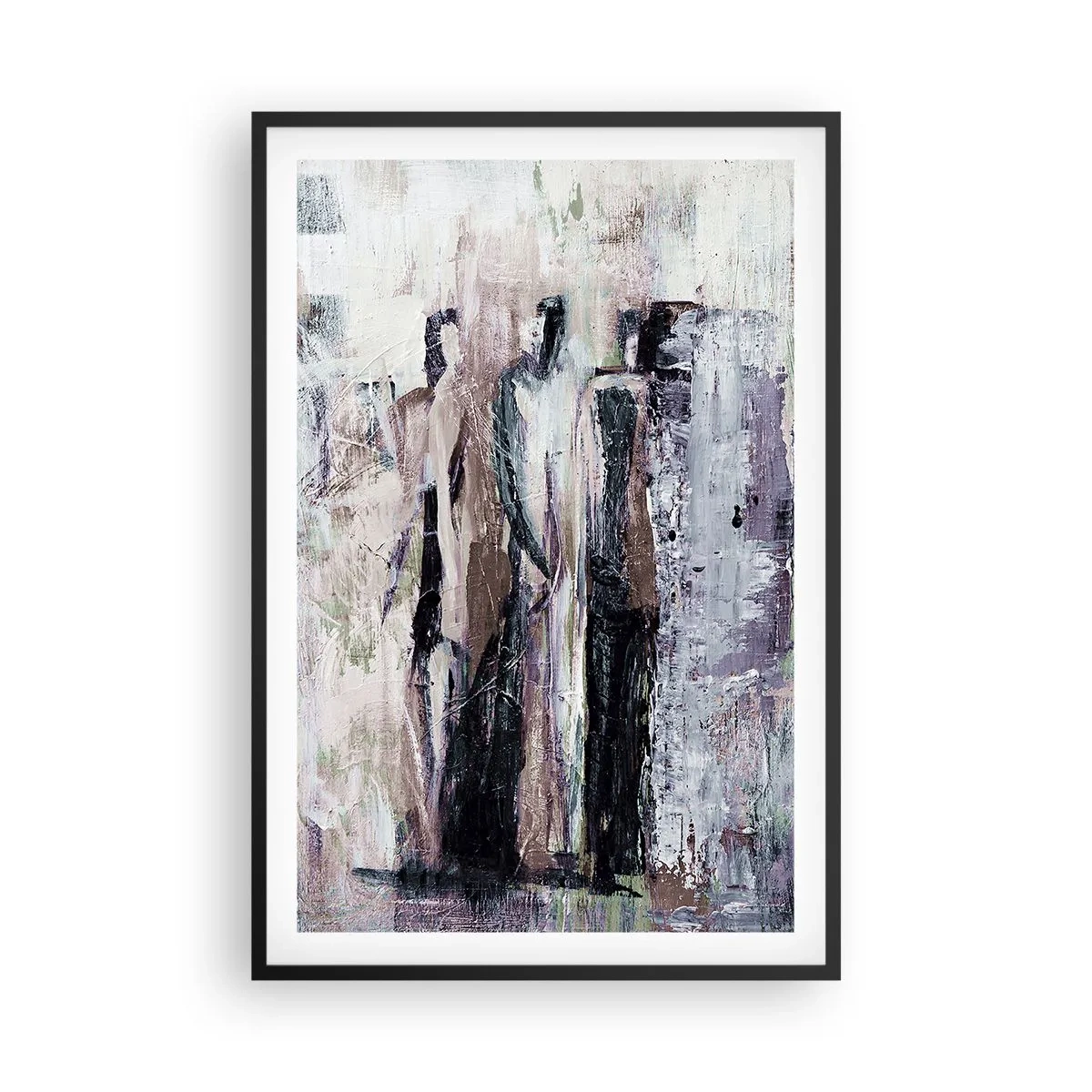 Pôster com moldura preta - Três misteriosos - 61x91 cm