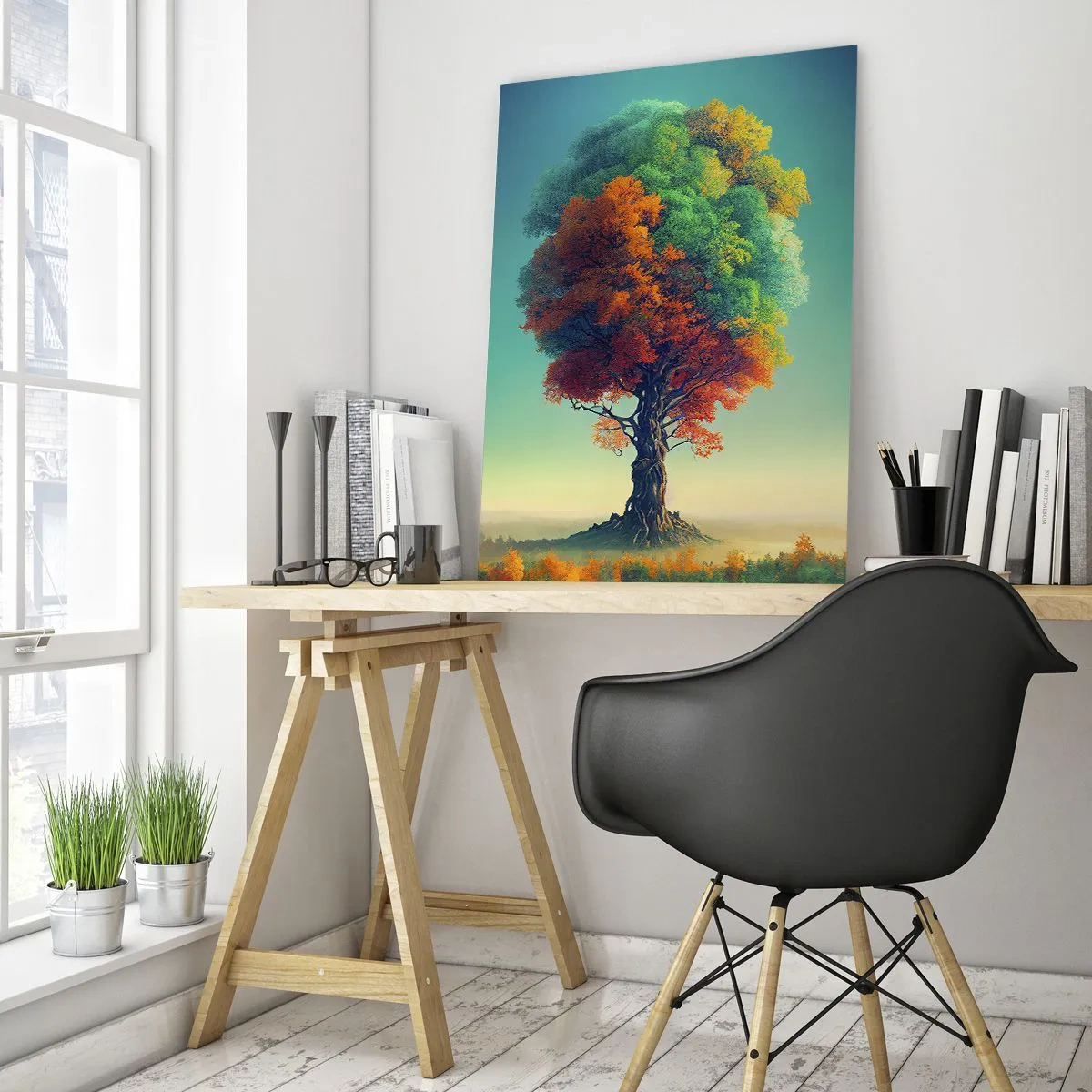 Quadro em vidro - Carvalho – o pai da natureza - 70x100 cm