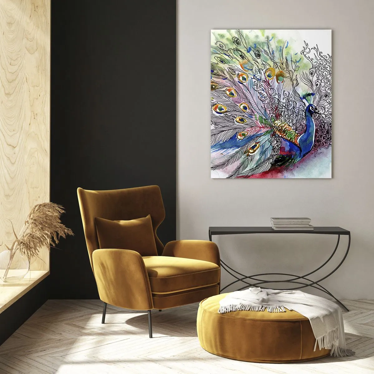 Quadro em vidro - Contra o cinza com orgulho - 70x100 cm