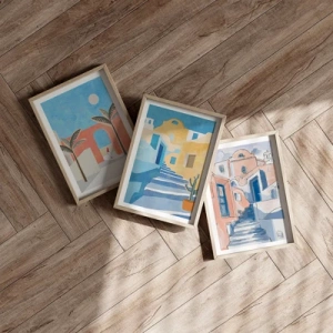 Pôster com moldura de carvalho claro - Dia árabe - 50x70 cm