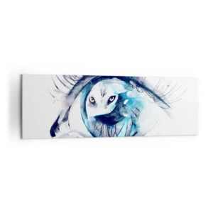 Quadro em tela - Cara a cara com o selvagem - 160x50 cm