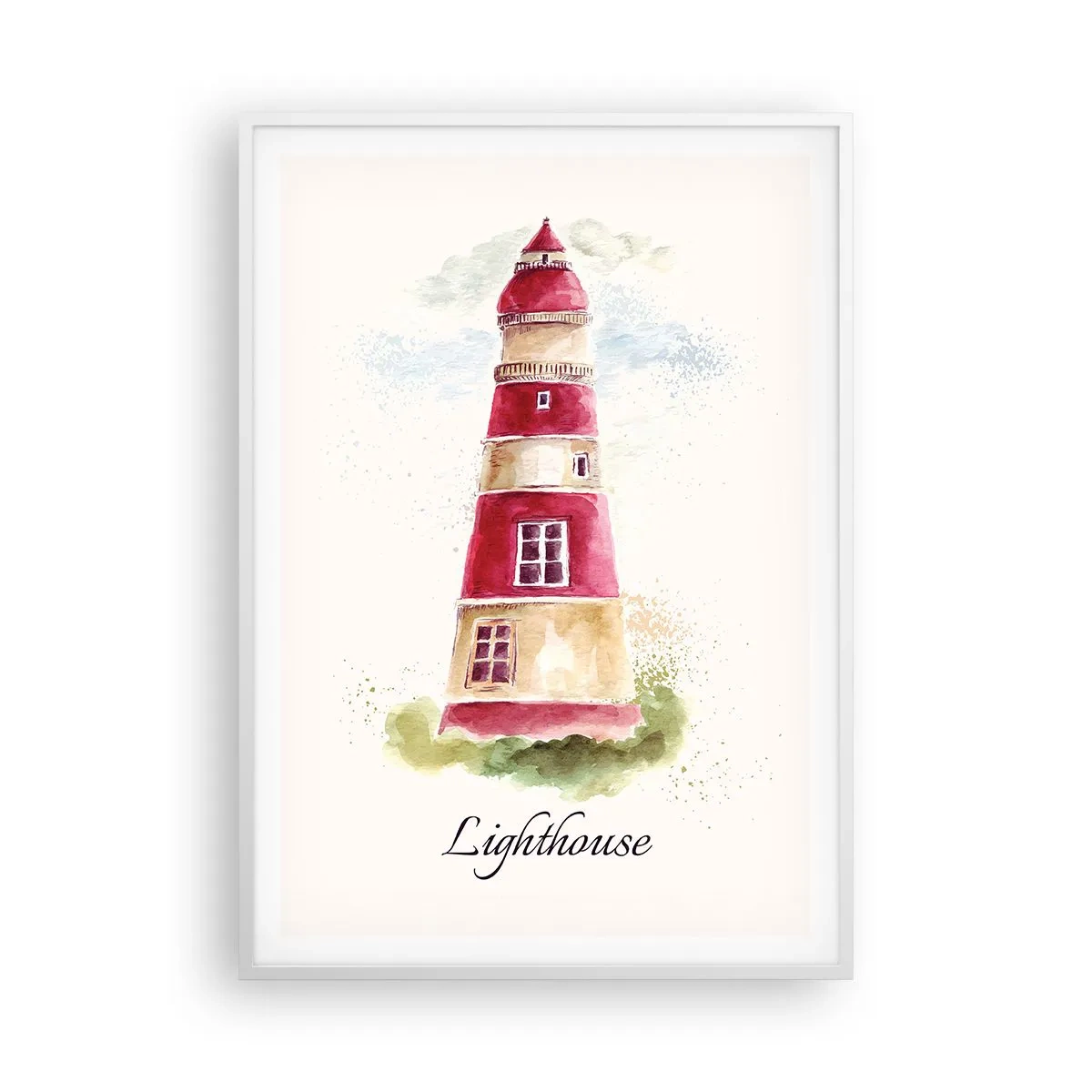 Pôster em moldura branca - Sempre há clima - 70x100 cm