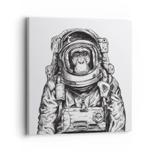 Quadro em tela - Evolução alternativa - 30x30 cm