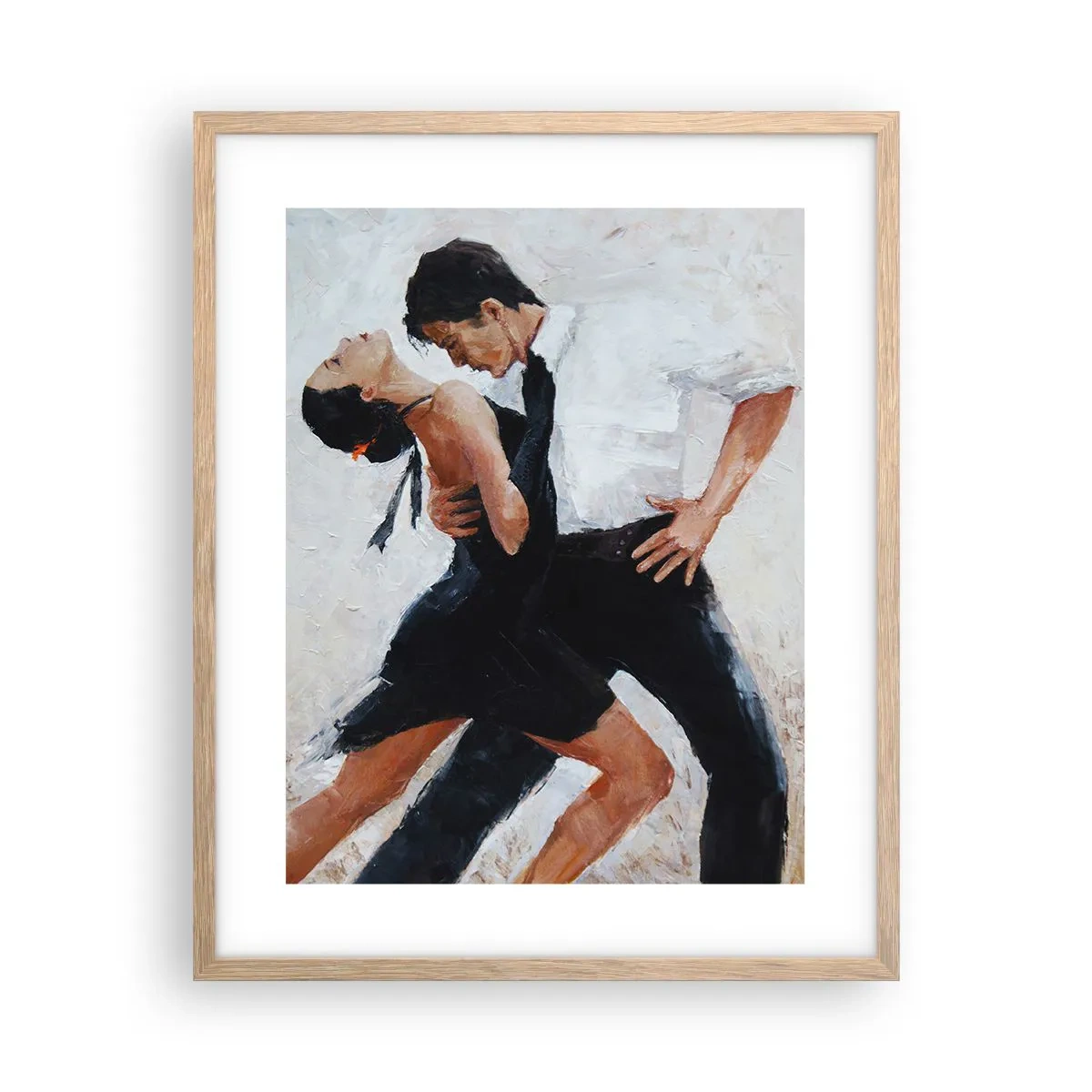 Pôster com moldura de carvalho claro - O tango dos meus sonhos - 40x50 cm