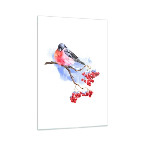 Quadro em vidro - Inverno a cores - 70x100 cm
