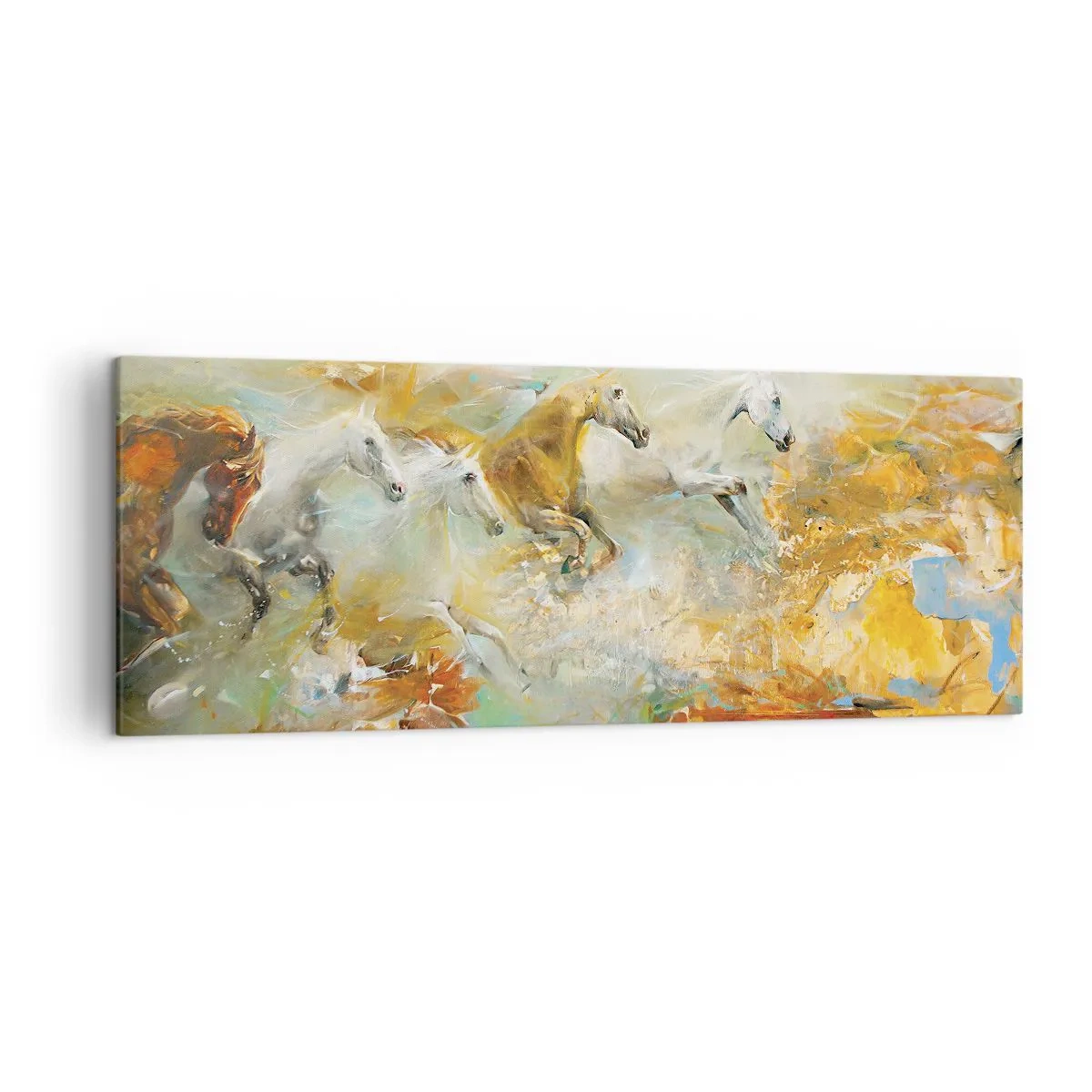 Quadro em tela - A galope através da luz - 140x50 cm
