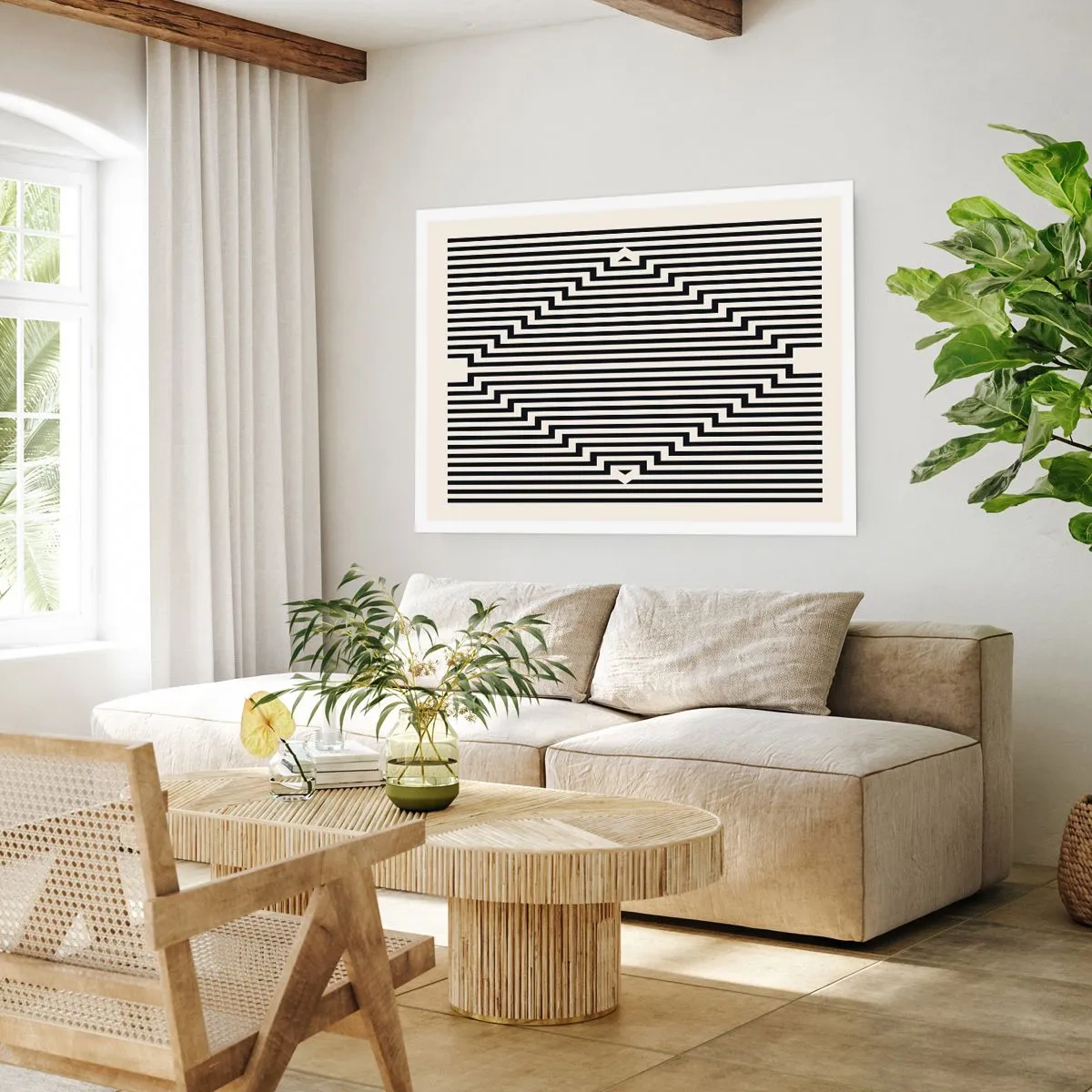 Pôster - Ilusão geométrica - 91x61 cm