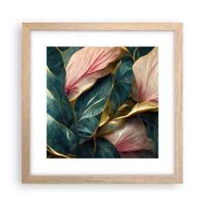 Pôster com moldura de carvalho claro - Elegância e estilo naturais - 30x30 cm