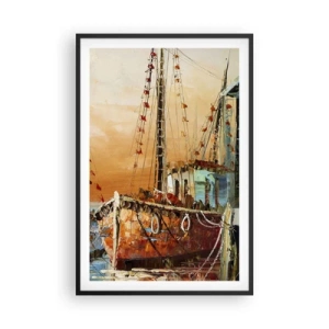 Pôster com moldura preta - Um regresso tranquilo - 61x91 cm