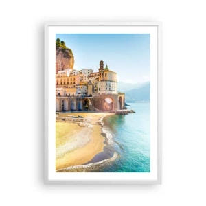 Pôster em moldura branca - Uma cidade inacreditável - 50x70 cm