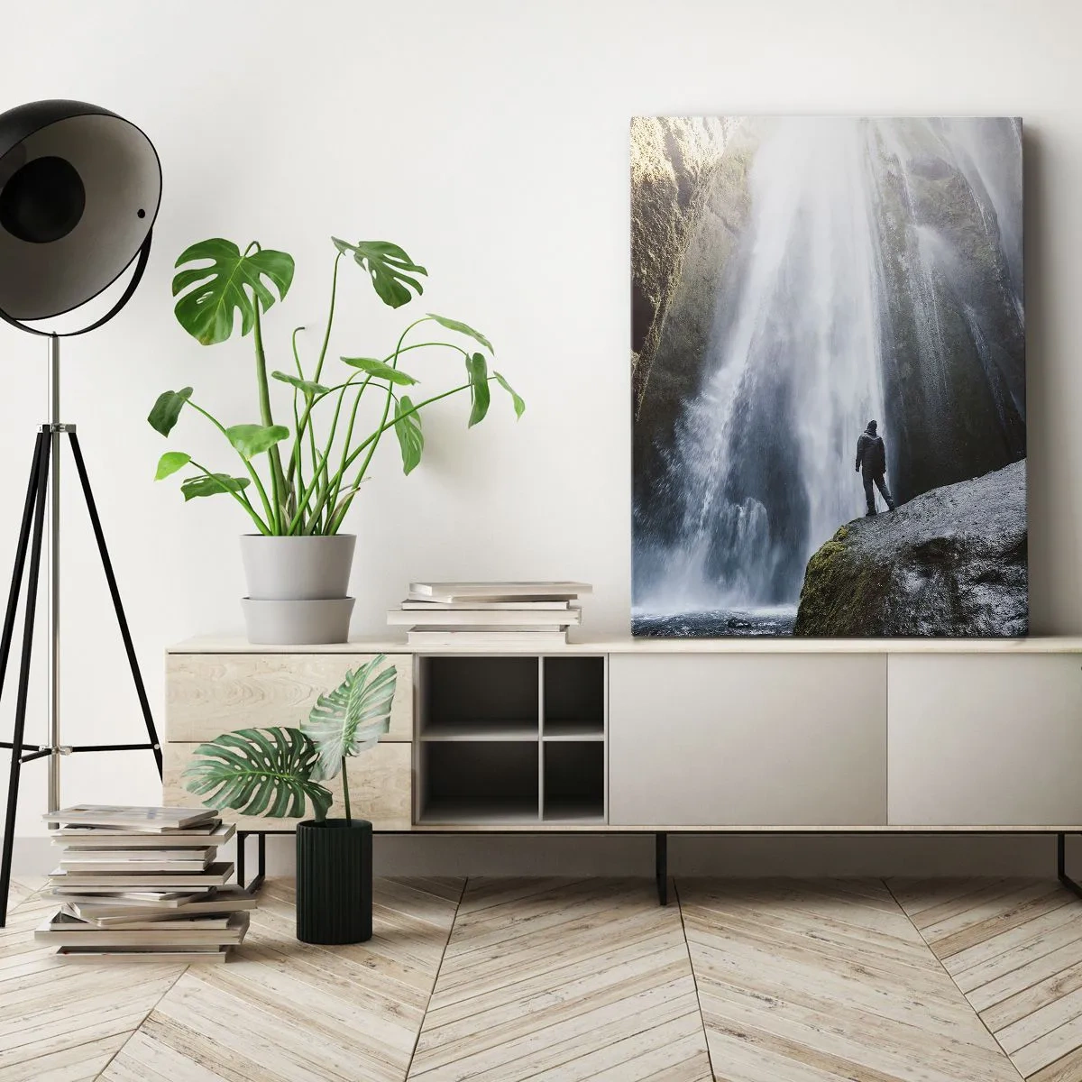 Quadro em tela - Restabelecimento das proporções - 55x100 cm