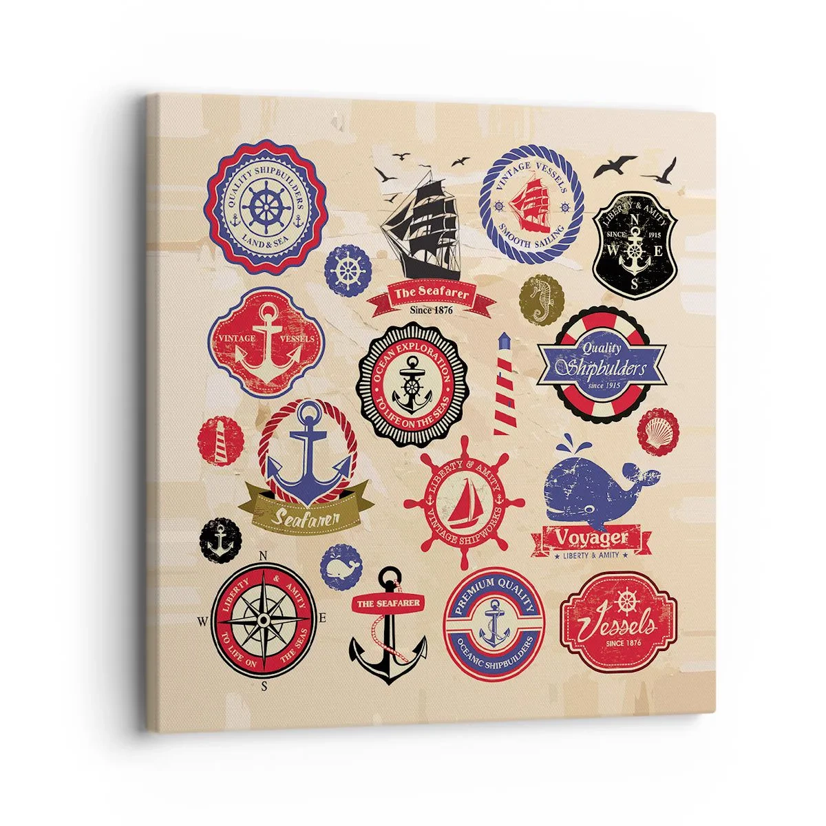 Quadro em tela - Irmandade da vela - 30x30 cm