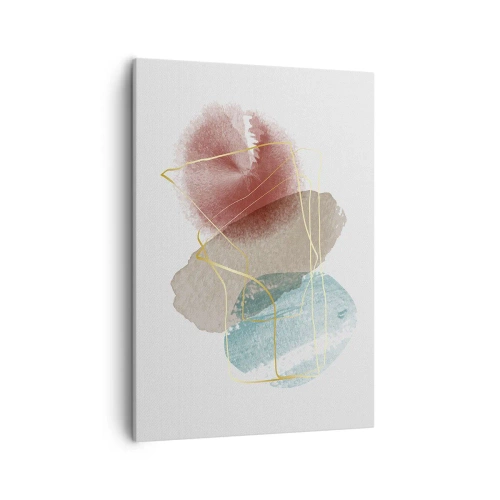 Quadro em tela - Corais espaciais - 50x70 cm