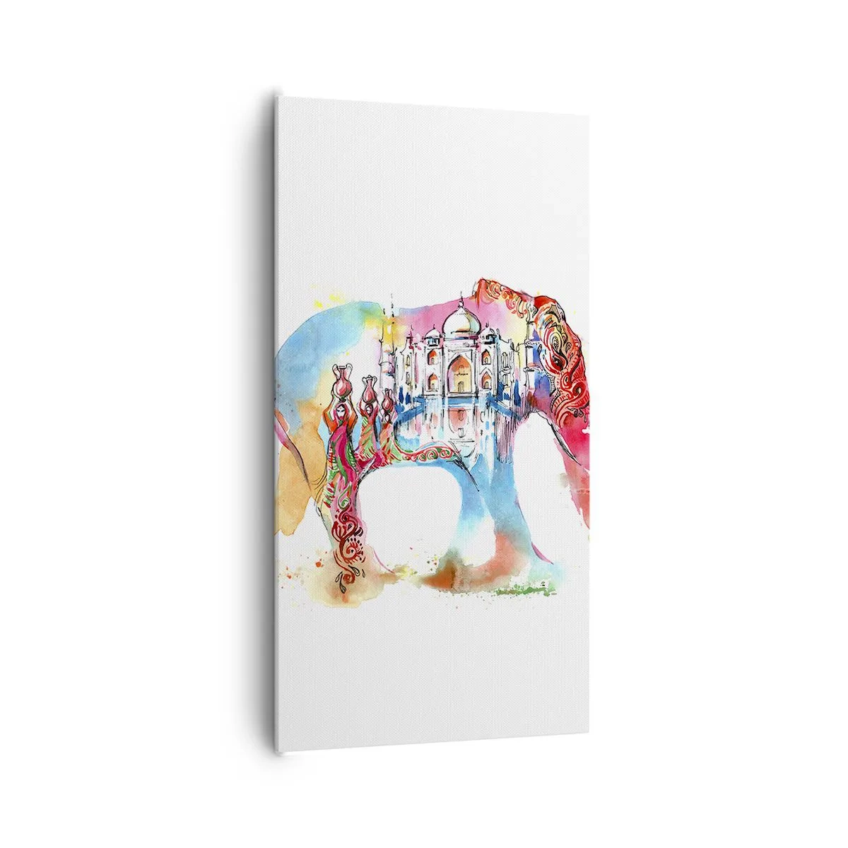 Quadro em tela - Índia - uma aura de amor - 65x120 cm