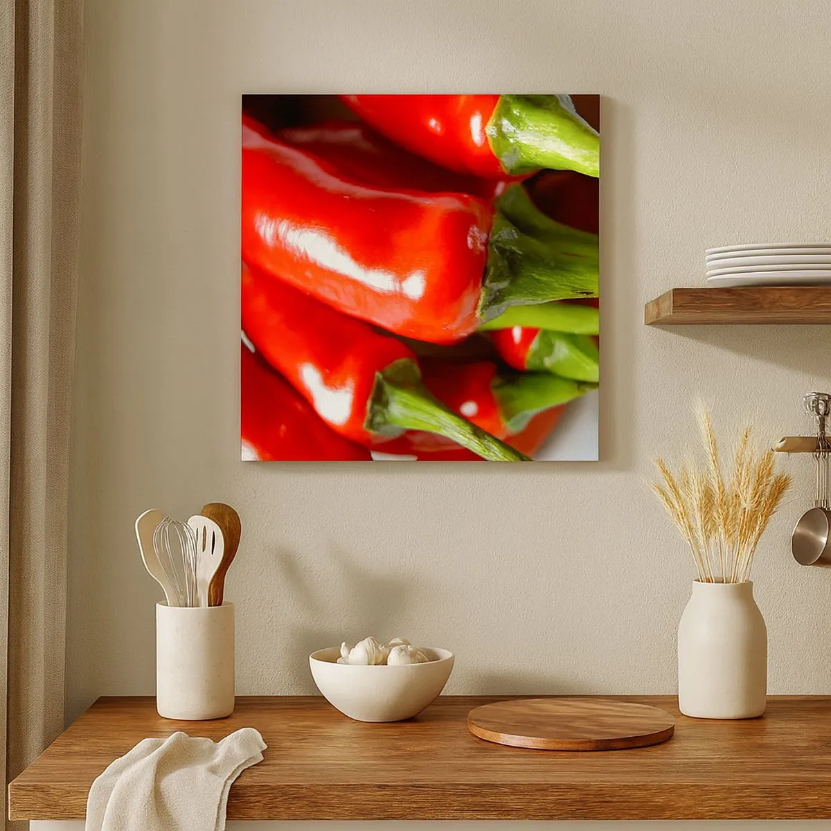 Quadro em tela - Suculento, brilhante, liso - 30x30 cm