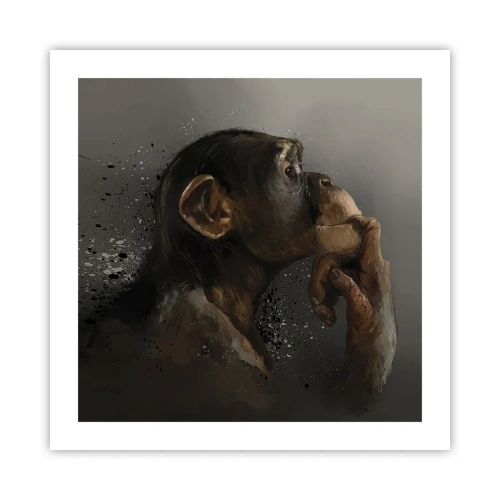Pôster - Certamente um pensador - 50x50 cm
