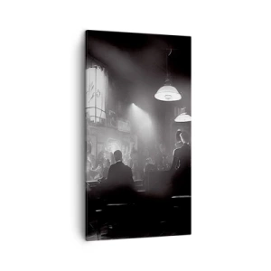 Quadro em tela - Em uma atmosfera de jazz - 45x80 cm