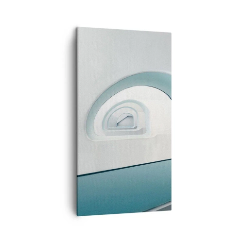 Quadro em tela - Para o fundo do azul - 45x80 cm