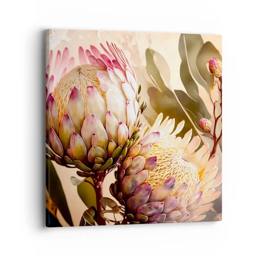 Quadro em tela - Abraçado com ternura - 40x40 cm