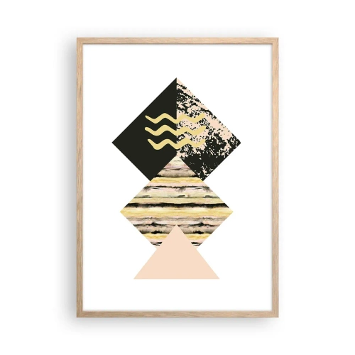 Pôster com moldura de carvalho claro - Não é tão simples assim - 50x70 cm
