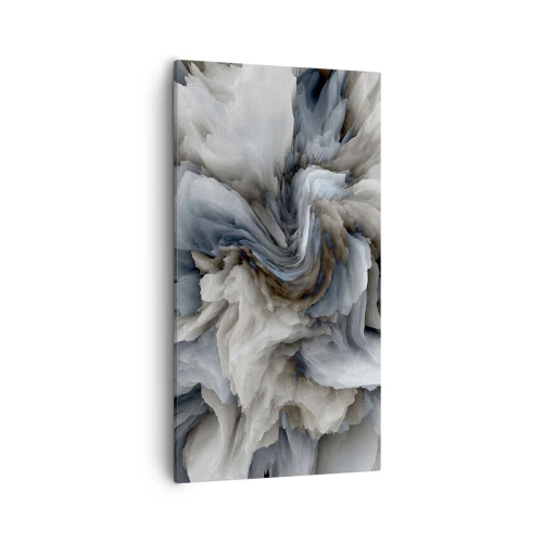 Quadro em tela - Pedra e flor - 55x100 cm