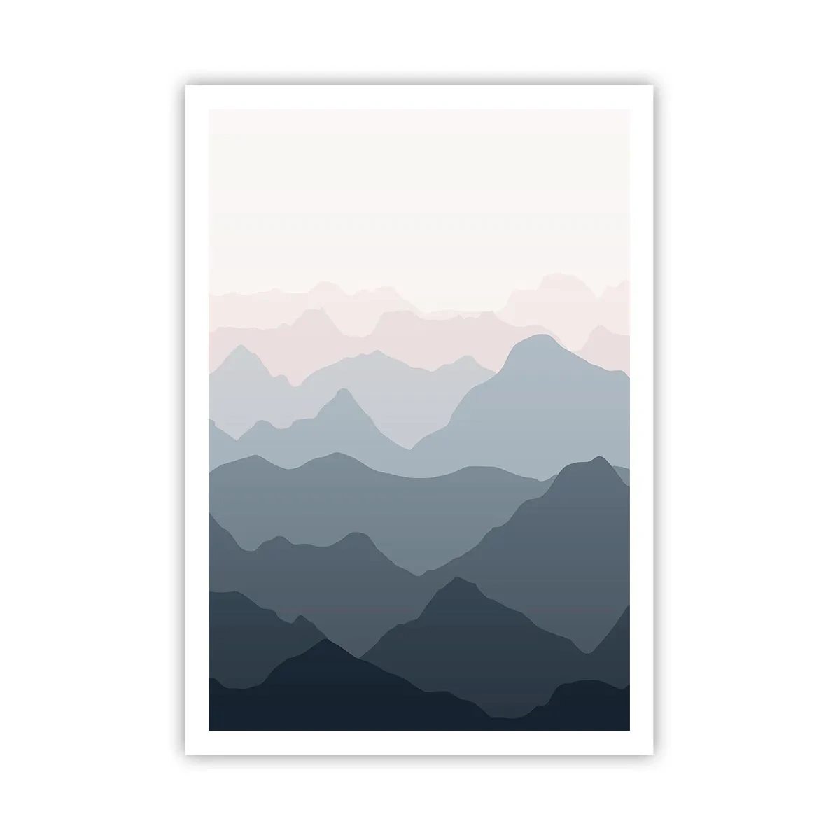 Pôster - Ondas de montanha - 70x100 cm