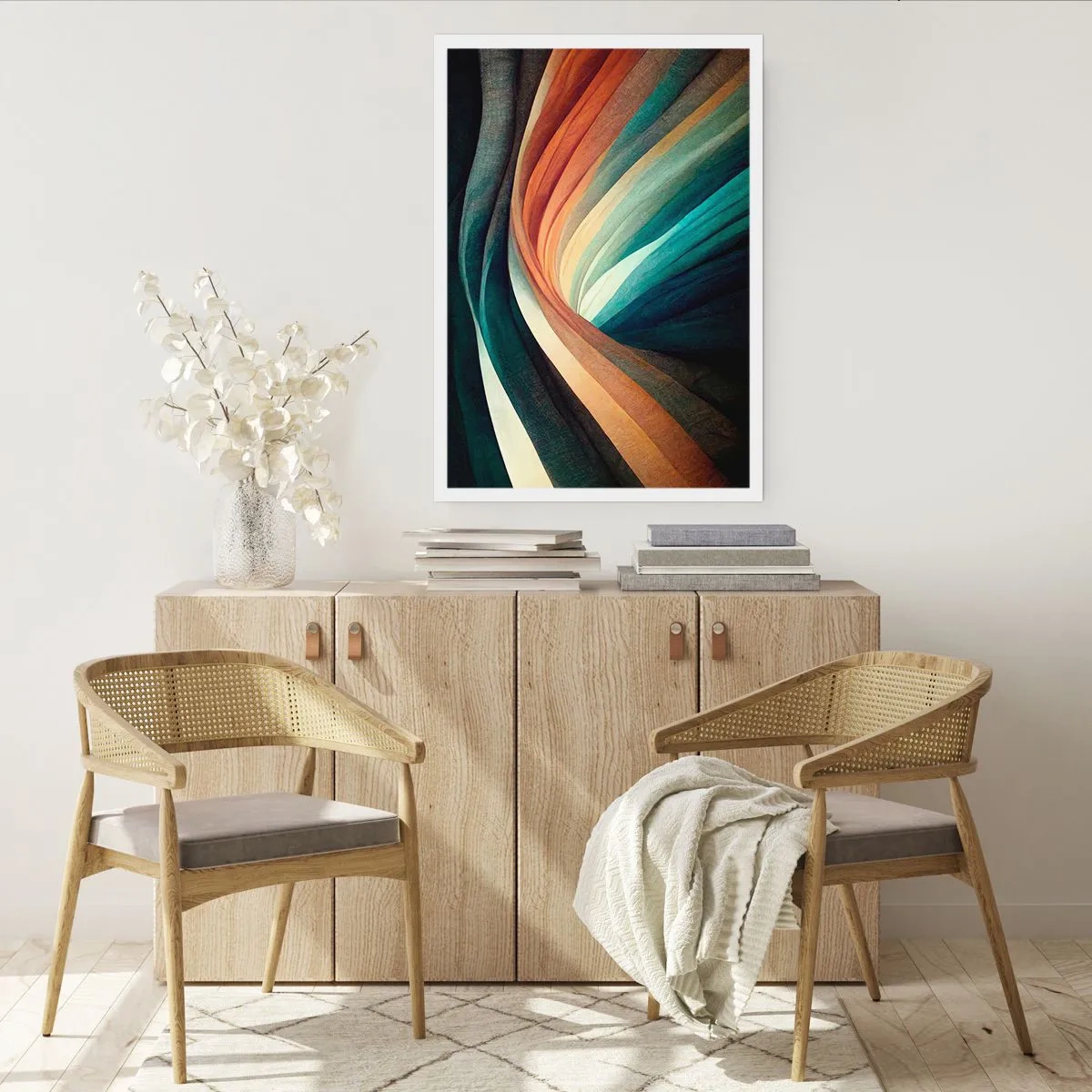 Pôster - Tecido de cores - 40x50 cm