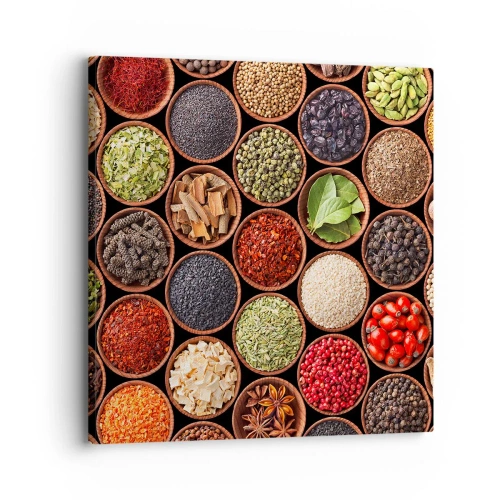 Quadro em tela - Todos os sabores do mundo - 30x30 cm
