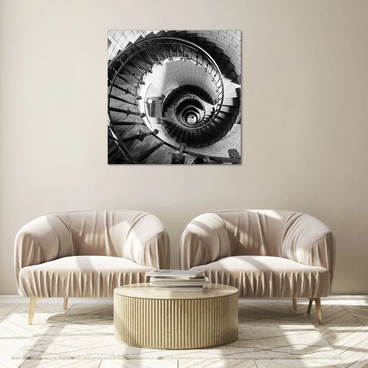 Quadro em vidro - Cada vez mais alto - 50x50 cm