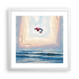 Pôster em moldura branca - Para outra dimensão - 40x40 cm