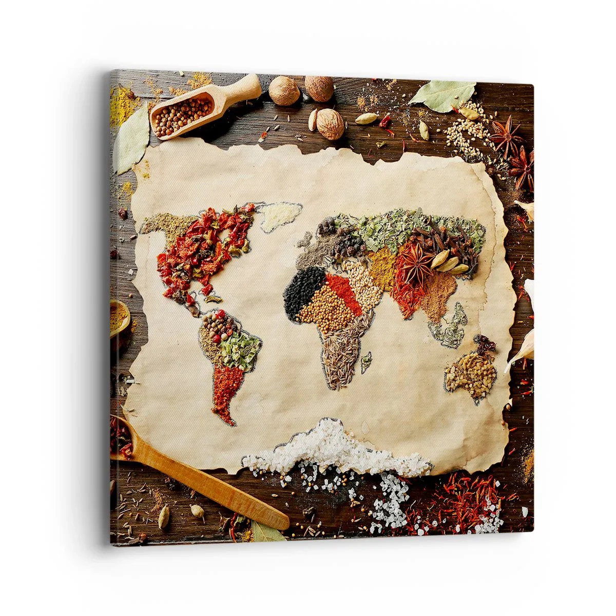 Quadro em tela - Todos os gostos do mundo - 40x40 cm